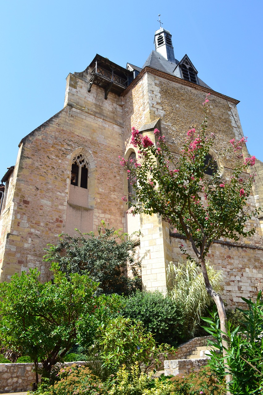 Viduramžių Bažnyčia, Bažnyčia Saint-Jacques, Bergeracas, Dordogne, France, Akmens Bažnyčia, Nemokamos Nuotraukos,  Nemokama Licenzija