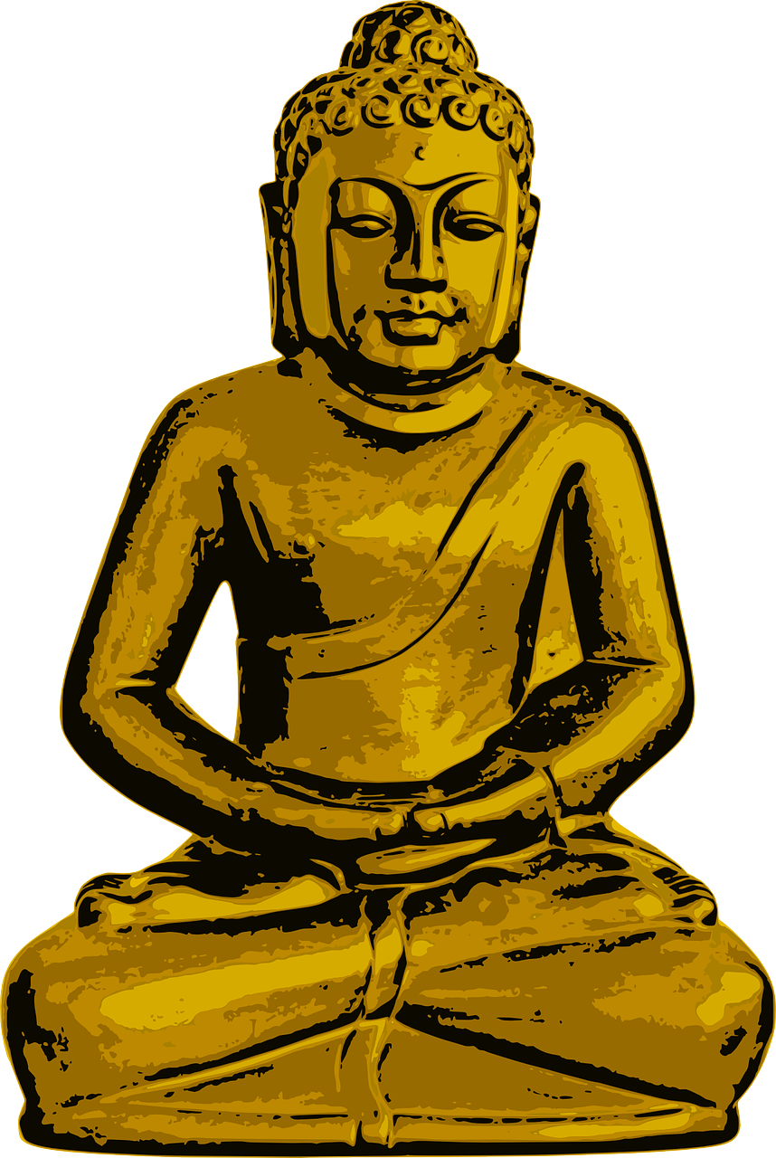 Meditacija, Buda, Budizmas, Rytas, Auksinis, Taikus, Religija, Savirefleksija, Tylus, Sėdi