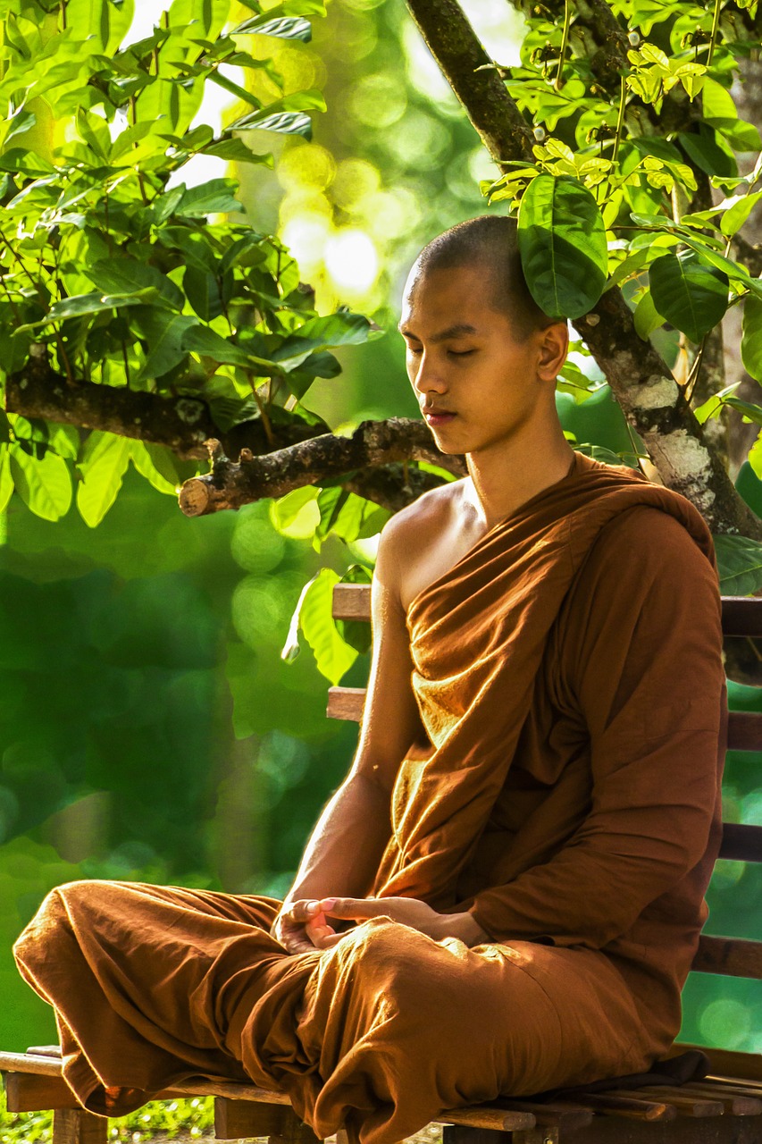 Meditacija, Vienuolis Medituojantis, Teravada Budizmo, Religija, Religinis, Vienuolis, Medituojantis, Dvasinis, Budizmas, Zen