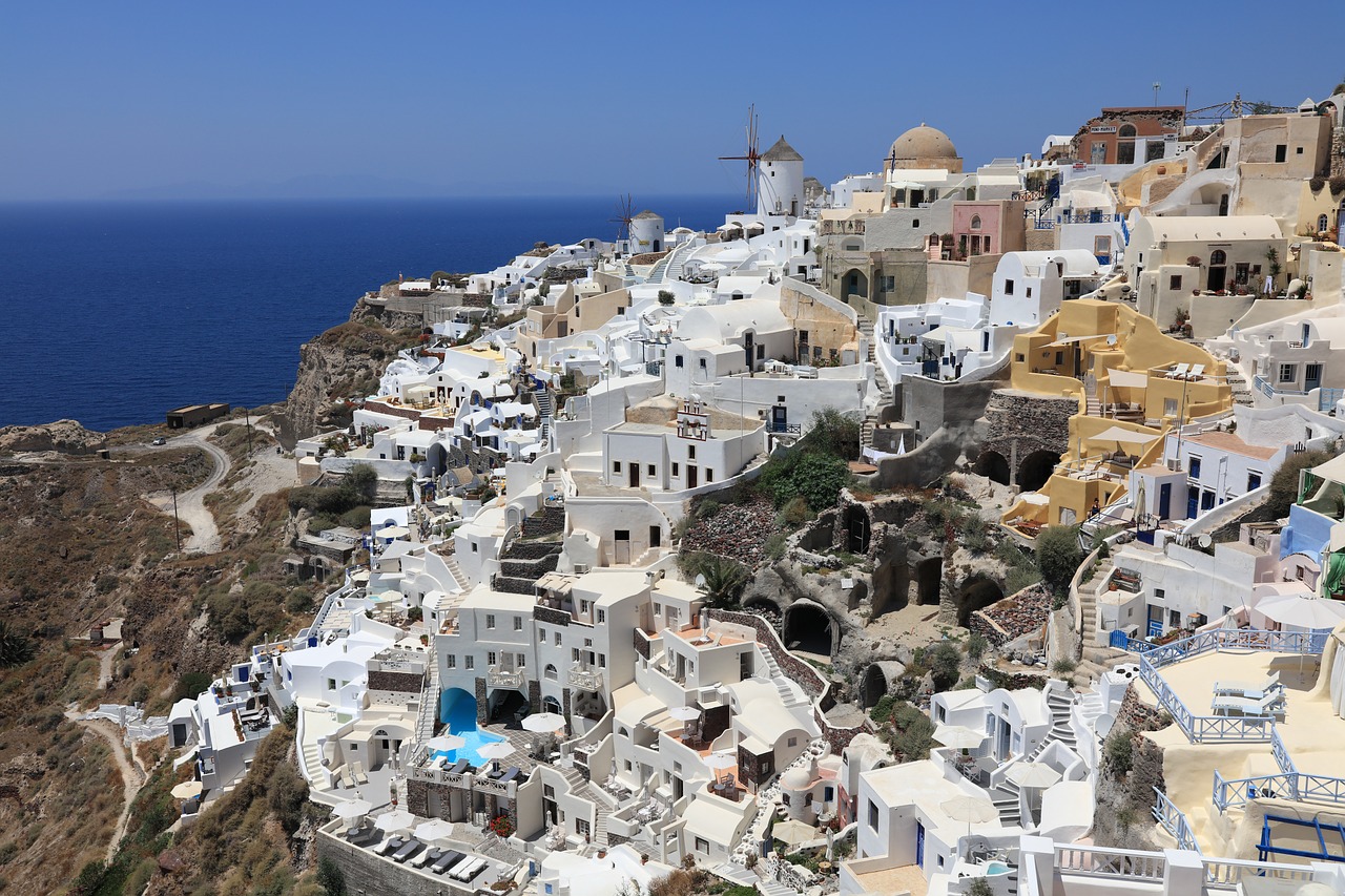 Viduržemio Jūros, Graikija, Graikijos Vaizdai, Santorini, Nemokamos Nuotraukos,  Nemokama Licenzija