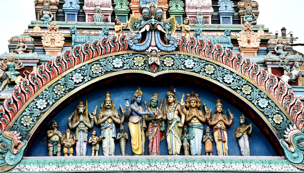 Meenakshi, Sundareswarar, Santuoka, Šventykla, Hindu, Madurajus, Senas, Paveldas, Dvasingumas, Spalvinga