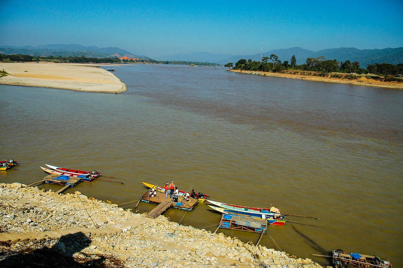 Mekong Upė, Upė, Auksinis Trikampis, Tailandas, Asija, Nemokamos Nuotraukos,  Nemokama Licenzija