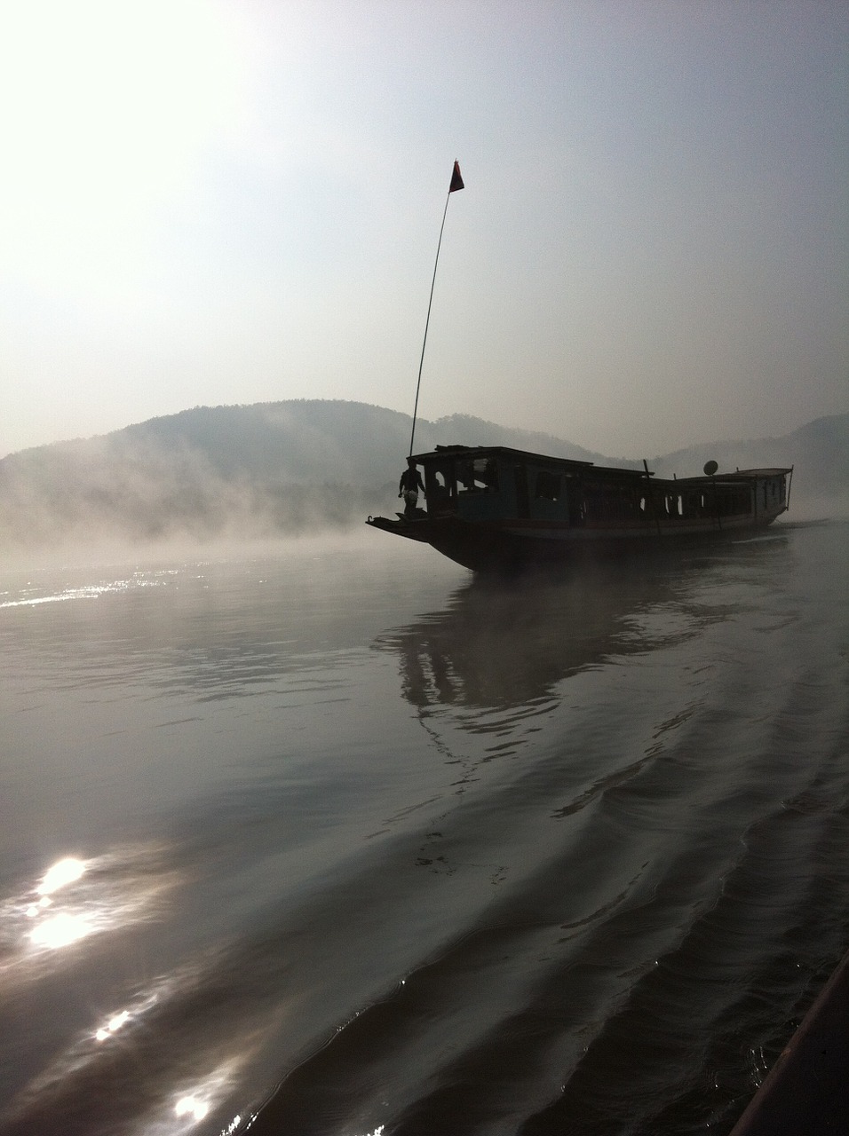 Mekong Upė, Rūkas, Boot, Morgenstimmung, Atmosfera, Vanduo, Nemokamos Nuotraukos,  Nemokama Licenzija