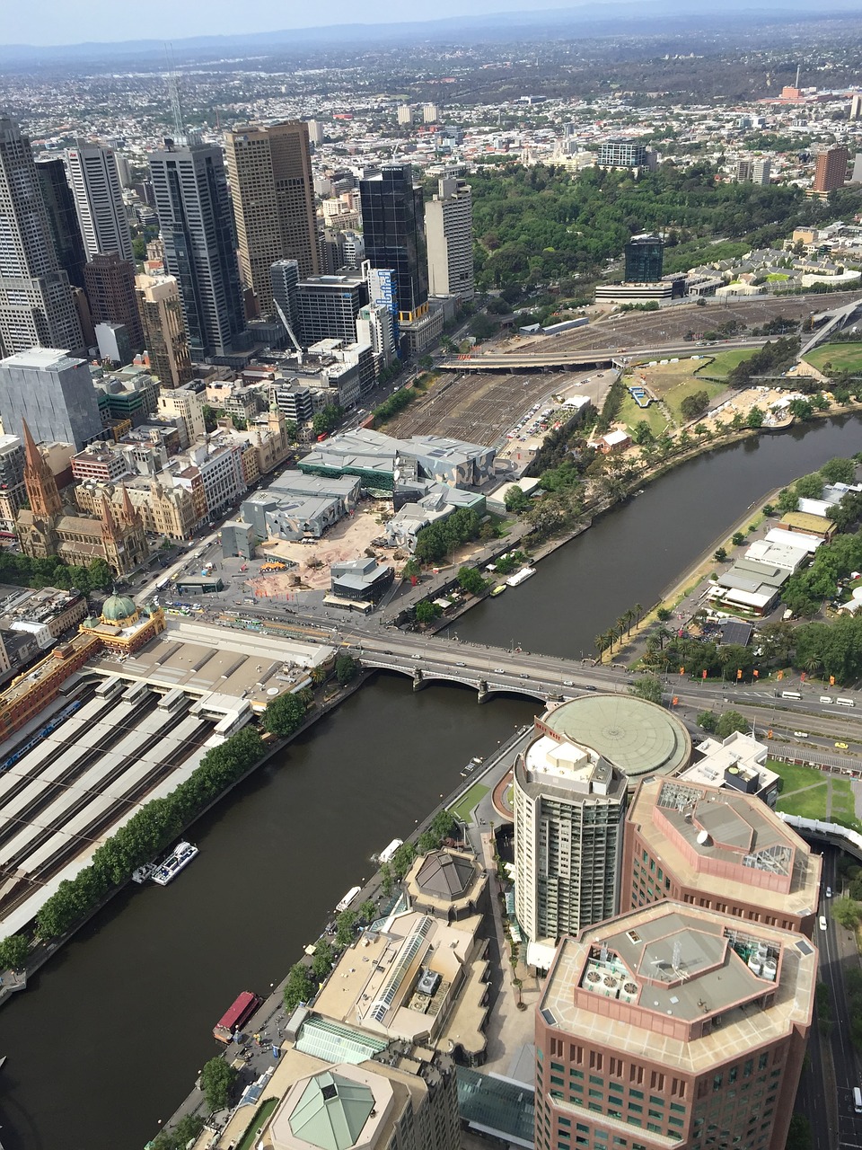 Melburnas, Melburno Perspektyva, Upė Yarra, Nemokamos Nuotraukos,  Nemokama Licenzija