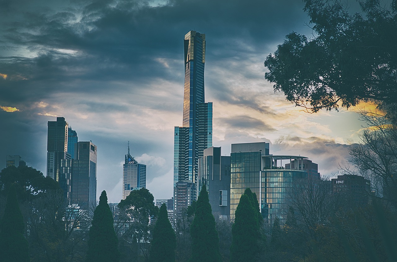 Melburnas, Miestas, Miesto Panorama, Bokštas, Dangus, Dangoraižis, Miesto, Architektūra, Viktorija, Australia