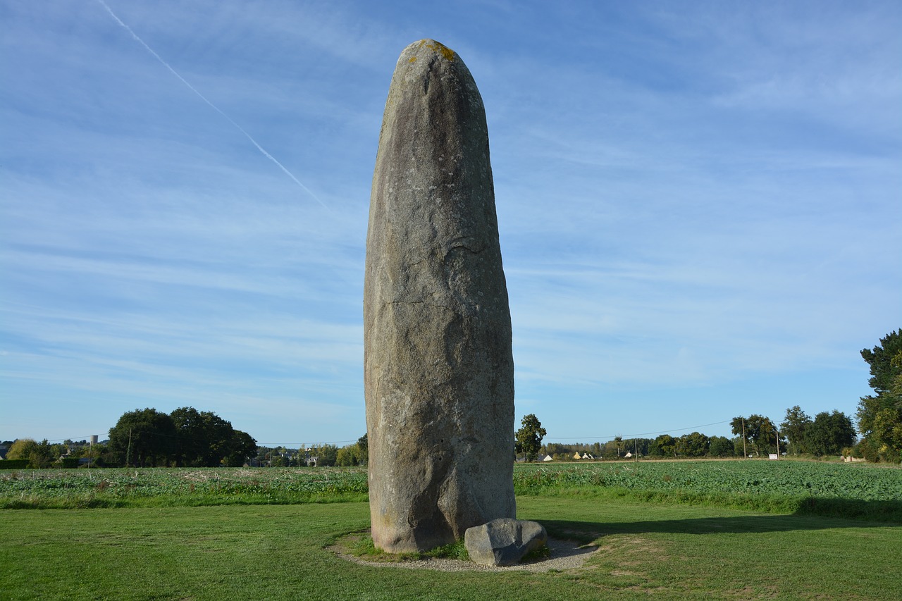 Menhiras Čempionas Dolentas, Dol De Bretagne, Brittany, Turizmo Miestas, Paveldas, Paminklas, Turistinis, Nemokamos Nuotraukos,  Nemokama Licenzija