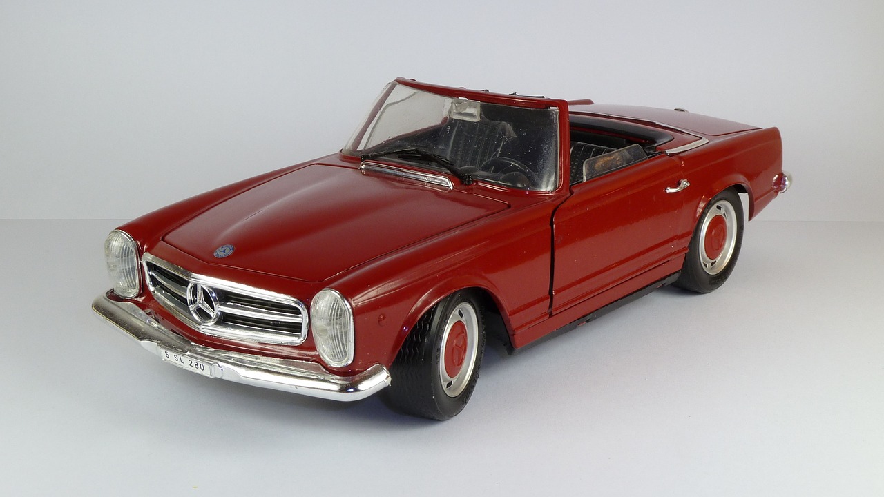 Mercedes,  280 Sl,  1968,  280Sl,  Cabrio,  Kabrioletas,  1X18,  Modelis Automobilis,  Techno Giodi, Nemokamos Nuotraukos