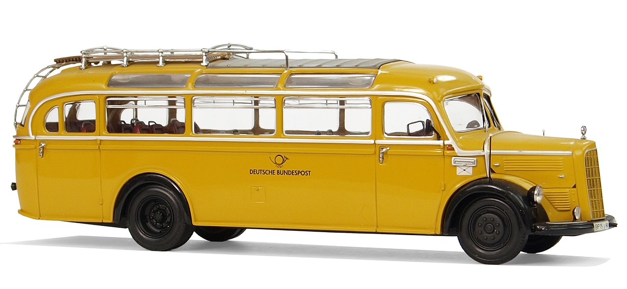 Mercedes Benz, Tipo 3500, Deutsche Bundespost, Pašto Autobusai, Surinkti, Oldtimer, Modelis, Laisvalaikis, Modeliniai Automobiliai, Autobusai
