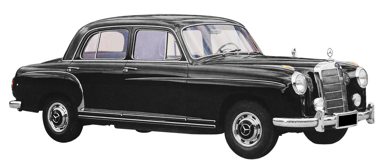 Mercedes Benz, 219 Tipas, 1956-1959 Metais, Limuzinas, Oldtimer, Automatinis, Automobiliai, Klasikinis, Senovinių Automobilių Automobilis, Pkw