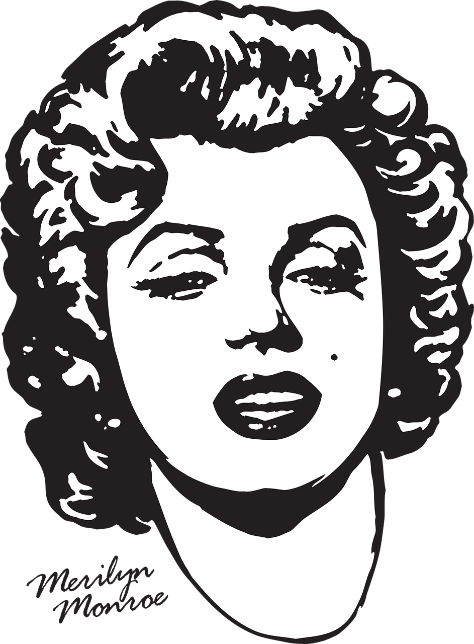 Marilyn Monroe, Spausdinimas Ant Marškinėlių, Aktorė, Marilyn Monroe, Kinas, Moteris, Nemokama Vektorinė Grafika, Nemokamos Nuotraukos,  Nemokama Licenzija