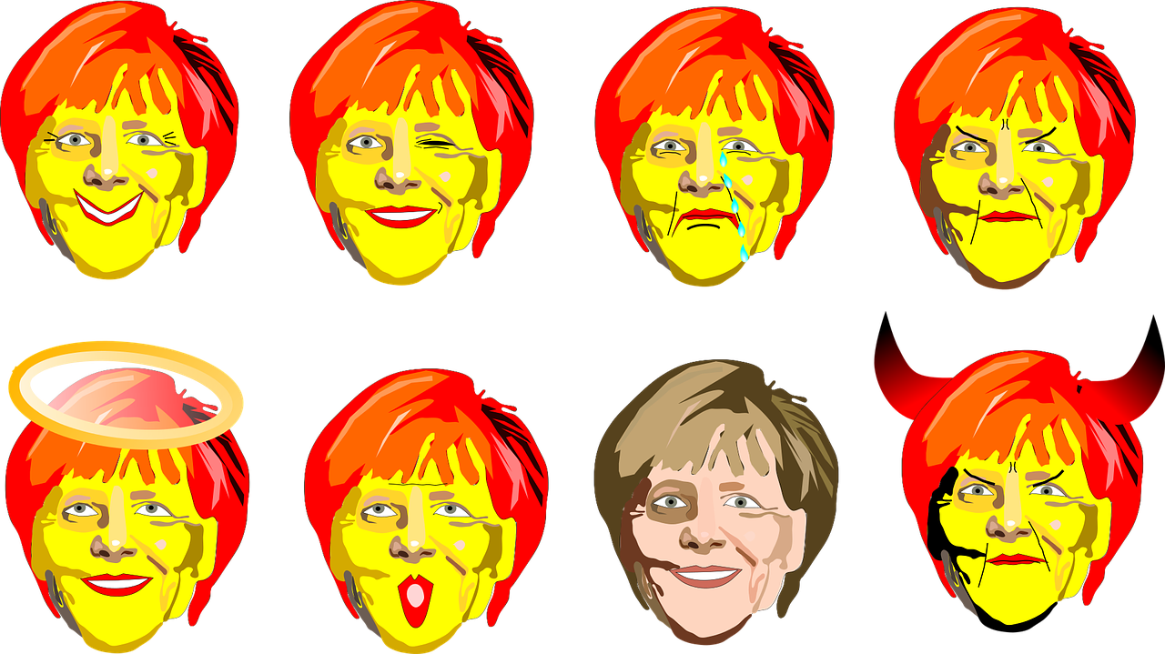 Merkel, Smiley, Politikė, Nemokama Vektorinė Grafika, Nemokamos Nuotraukos,  Nemokama Licenzija