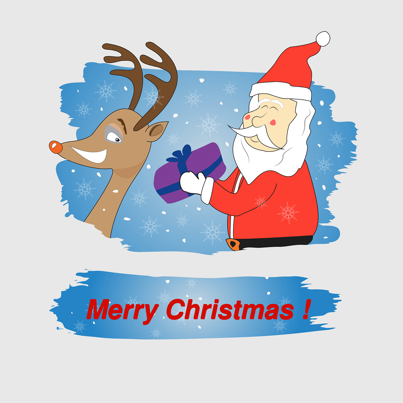 Linksmas, Kalėdos, Santa, Claus, Šventė, Žiema, Kortelė, Xmas, Sniegas, Dizainas