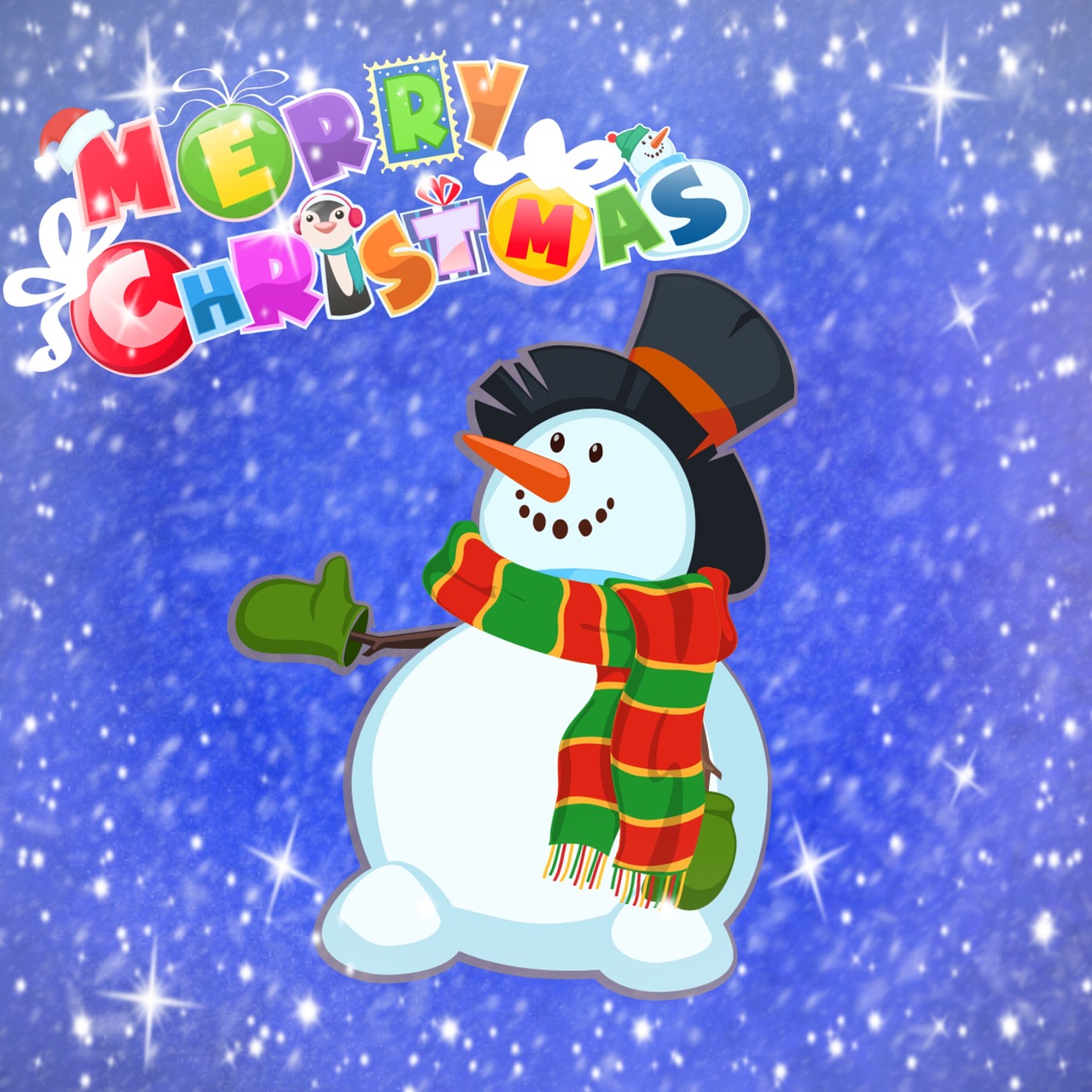 Linksmų Kalėdų, Sniego Žmogus, Kalėdos, Atvirukas, Kalėdinis Atvirukas, Kalėdų Laikas, Kalėdų Motyvas, Kalėdų Sveikinimas, Nuotaika, Laimingas Fiksuotas