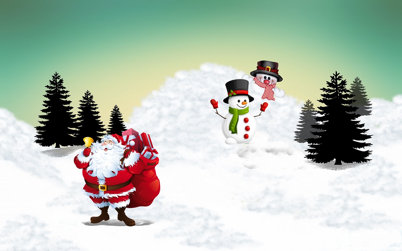 Linksmų Kalėdų, Kalėdų Senelis, Sniego Senis, Kalėdos, Raudona, Partijos, Laimingas, Noel, Gruodžio Mėn ., Džiaugsmas