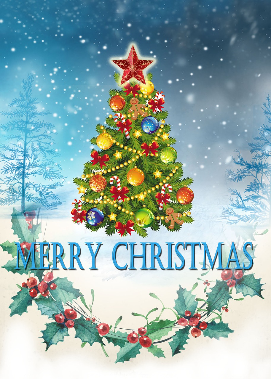 Linksmas Kalėdų Atvirukas, Linksmų Švenčių, Linksmų Šv. Kalėdų Ir Laimingų Naujųjų Metų, Nemokamos Nuotraukos,  Nemokama Licenzija