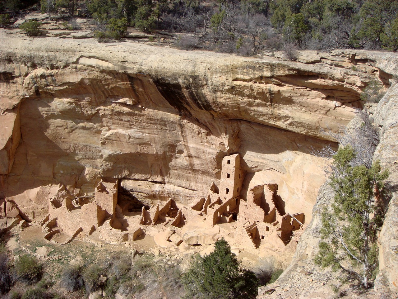 Mesa Verde, Nacionalinis Parkas, Amerikietis, Jungtinės Valstijos, Uolienų Formavimas, Kraštovaizdis, Gamta, Usa, Colorado, Rokas