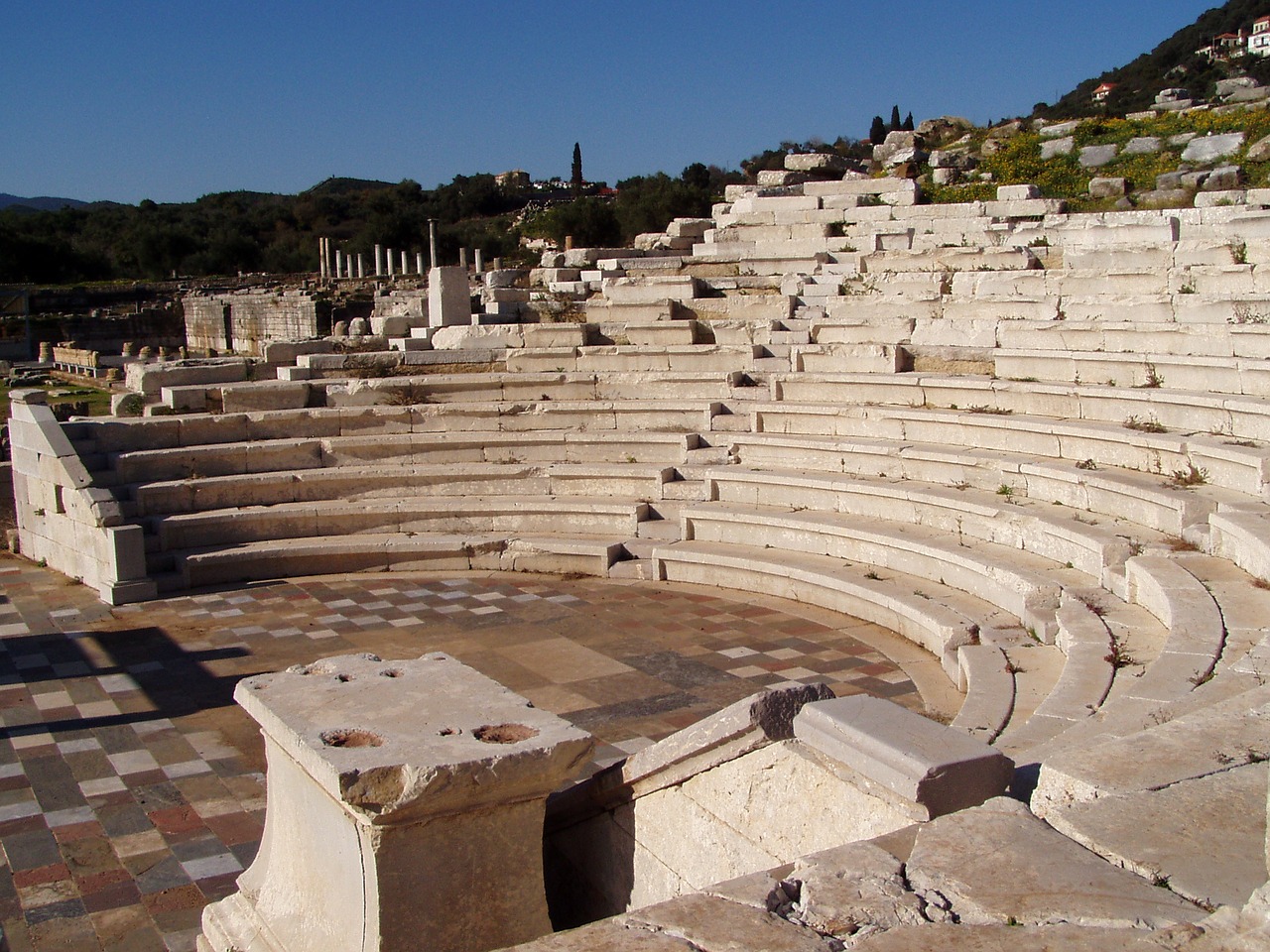 Messini, Teatras, Graikų Kalba, Archeologija, Amfiteatras, Graikija, Istorija, Пелопоннес, Nemokamos Nuotraukos,  Nemokama Licenzija