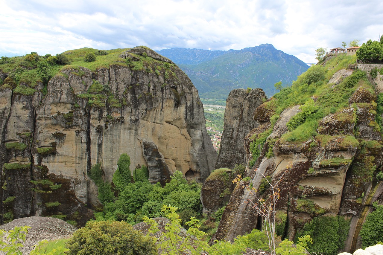 Meteora, Vienuolynas, Graikija, Kraštovaizdis, Religija, Pastatas, Akmenys, Kalnai, Kalnas, Nemokamos Nuotraukos