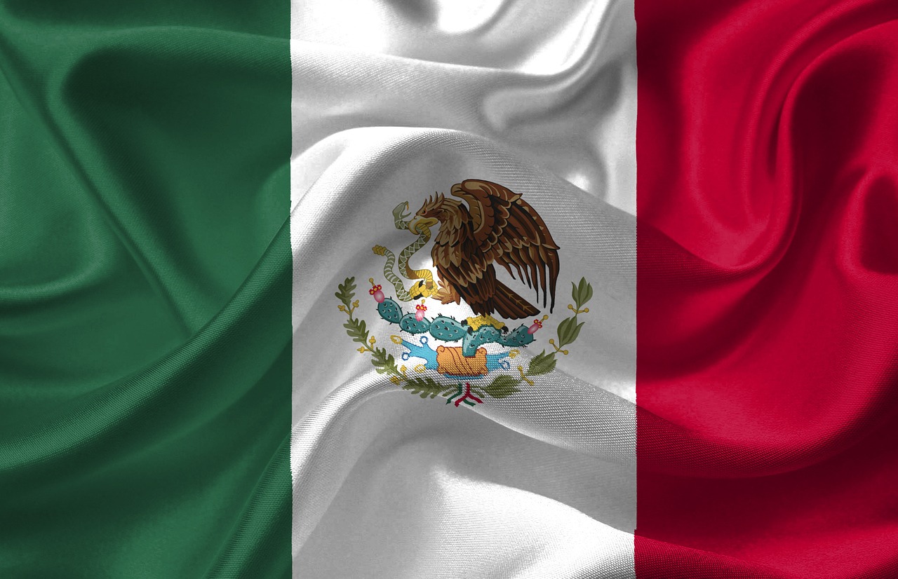 Meksika, Vėliava, Meksikietiška Vėliava, Meksikos Vėliava, Meksikos Valstija, Herbas, Meksikietis, Žalias, Balta, Raudona