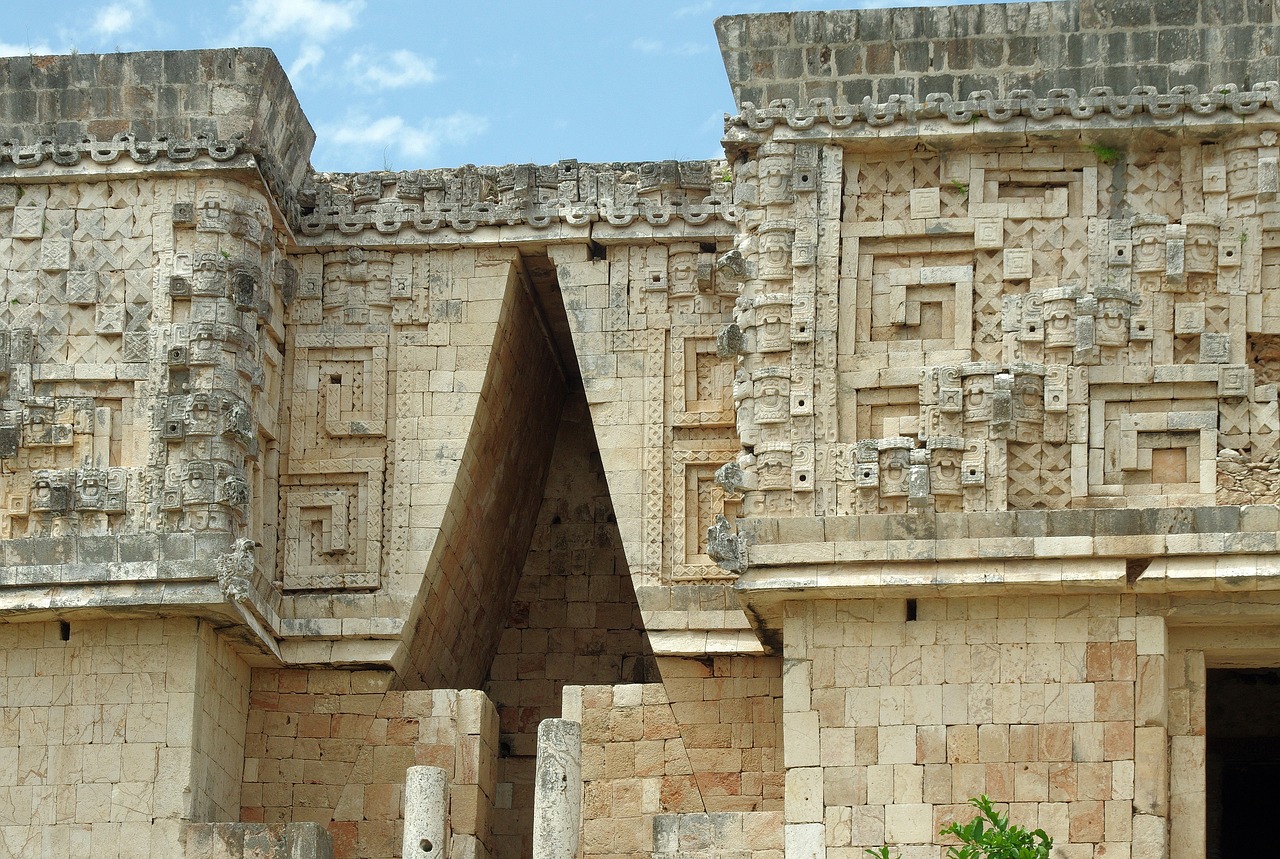 Meksika, Uxmal, Skydas, Maya, Griuvėsiai, Apdaila, Architektūra, Kolumbijos Civilizacija, Yukatanas, Nemokamos Nuotraukos