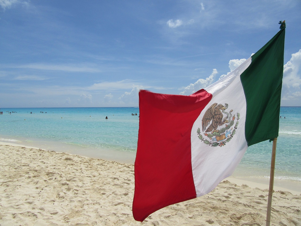 Meksika, Šventė, Vanduo, Jūra, Cancun, Papludimys, Vandenynas, Karibai, Nemokamos Nuotraukos,  Nemokama Licenzija