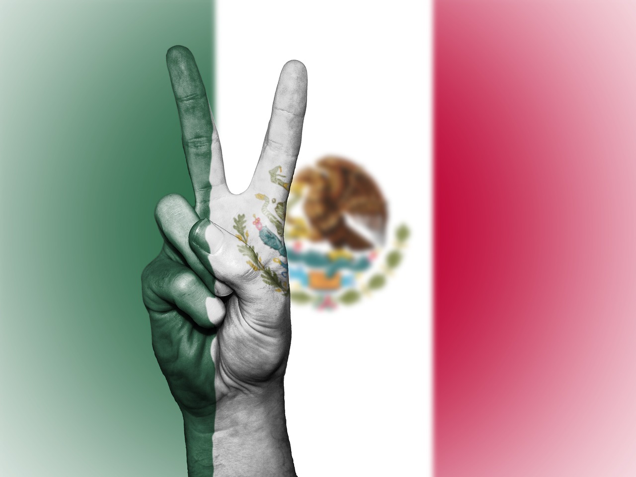Meksika, Taika, Ranka, Tauta, Fonas, Reklama, Spalvos, Šalis, Ženminbi, Vėliava