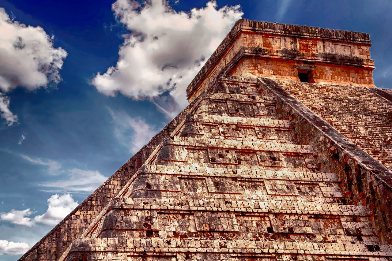 Meksika, Piramidė, Senovės, Archeologija, Meksikietis, Mayan, Civilizacija, Akmuo, Senas, Architektūra