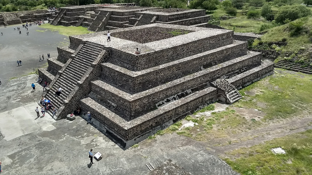 Meksika, Piramidė, Teotihuacanas, Piramidės, Aztec, Turizmas, Saulė, Quetsalcoatl, Griuvėsiai, Teotihuacanas