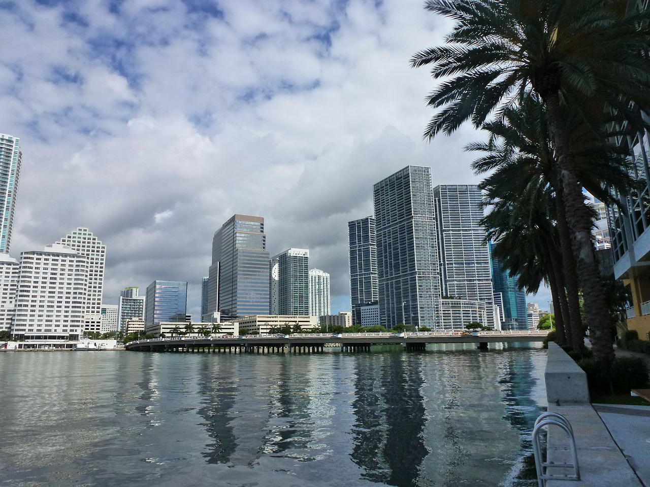 Miami, Florida, Panorama, Pastatas, Architektūra, Vanduo, Nemokamos Nuotraukos,  Nemokama Licenzija
