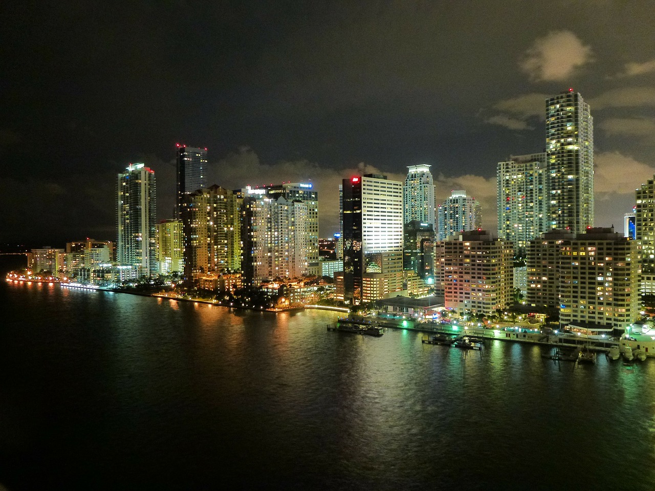 Miami, Florida, Panorama, Miestas, Miesto Panorama, Bokštas, Dangoraižis, Pastatas, Vaizdas, Orientyras