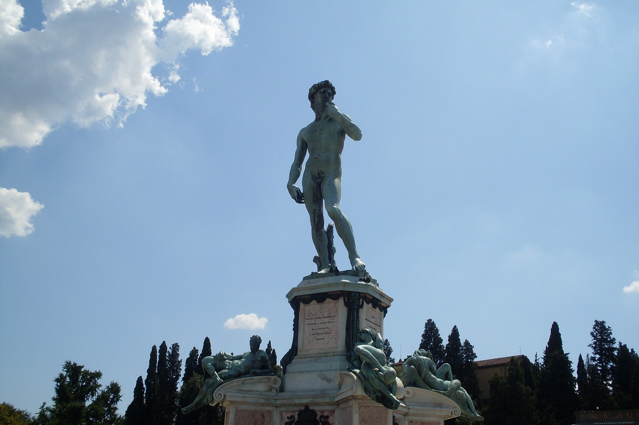 Michelangelo, Statula, Florencija, David, Bronza, Piazzale Michelangelo, Toskana, Turizmas, Skulptūros, Nemokamos Nuotraukos