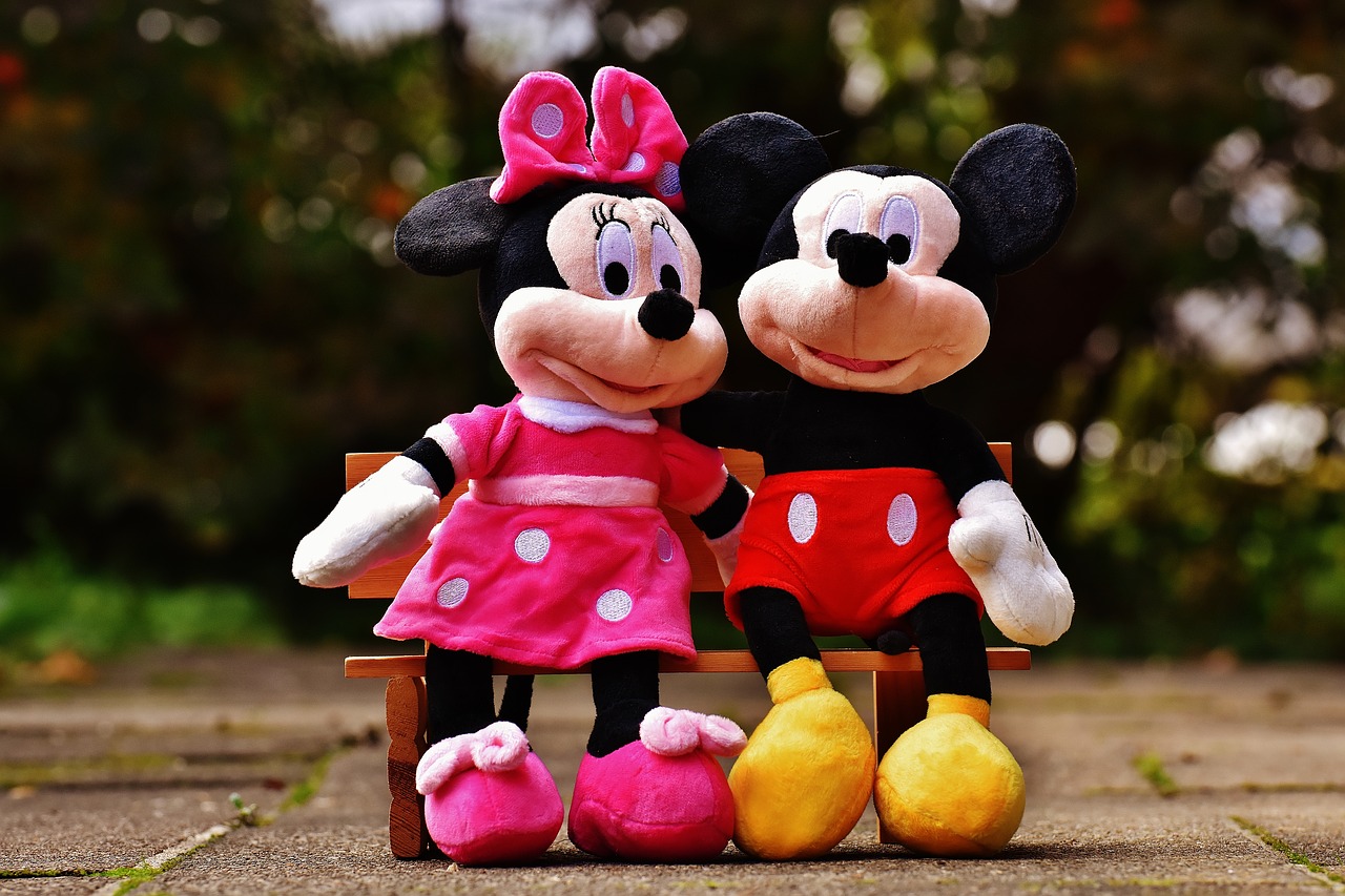 Mickey Mouse, Disney, Mickey, Minnie, Pelės, Mielas, Iškamša, Minkštas Žaislas, Saldus, Juokinga