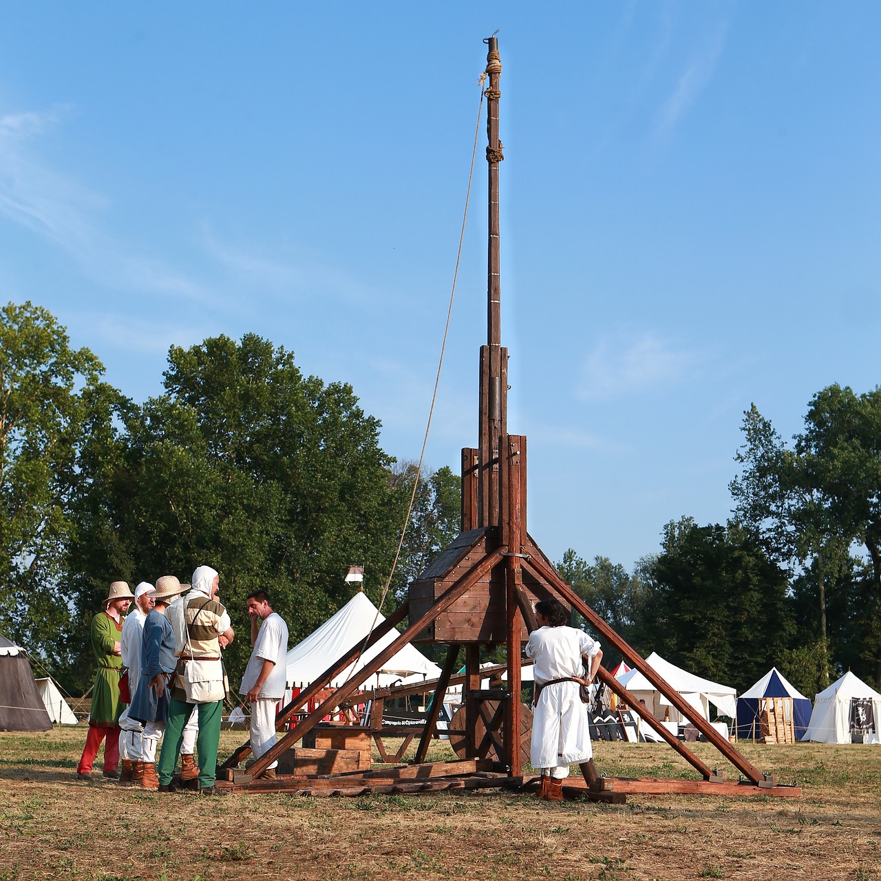 Viduramžiai, Ginklai, Trebuchet, Katapulta, Mūšis, Karas, Kareivis, Apgula, Istorija, Nemokamos Nuotraukos