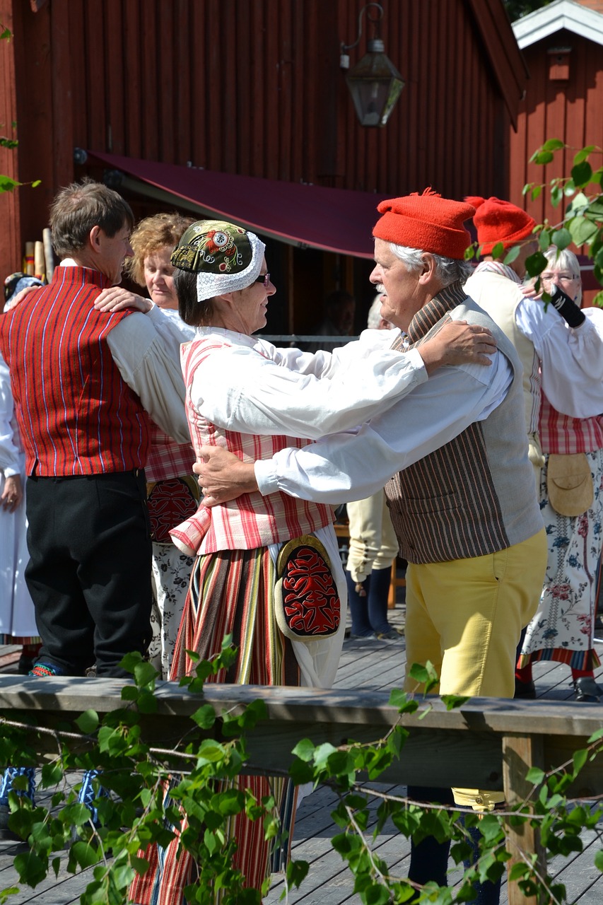 Vasaros Sezono Šventė, Tunet, Alno, Vasara, Šokis, Liaudies Kostiumai, Tradicija, Vasaros Sezonas, Lövat, Muzikantai