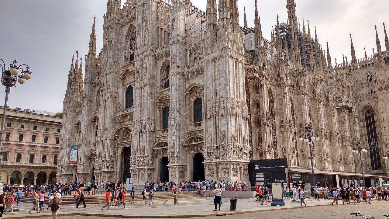 Milanas, Fasadas, Katedra, Nemokamos Nuotraukos,  Nemokama Licenzija