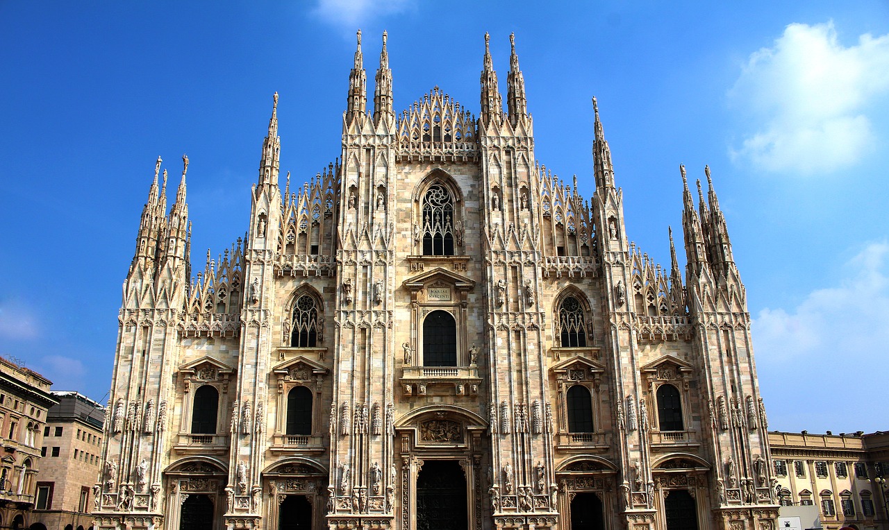 Milano, Milanas, Italy, Europa, Pastatas, Architektūra, Katedra, Duomo, Ispanų, Bažnyčia
