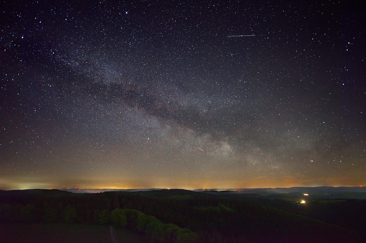 Paukščių Takas, Naktis, Žvaigždė, Žvaigždėtas Dangus, Erdvė, Naktinis Dangus, Kraštovaizdis, Astronomija, Astro, Kosmosas