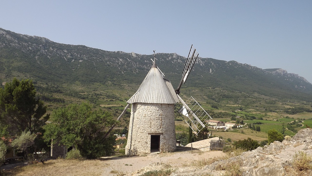 Malūnas, Aude, Kraštovaizdis, Kateris, Katerio Šalis, Languedoc Roussillon, France, Nemokamos Nuotraukos,  Nemokama Licenzija