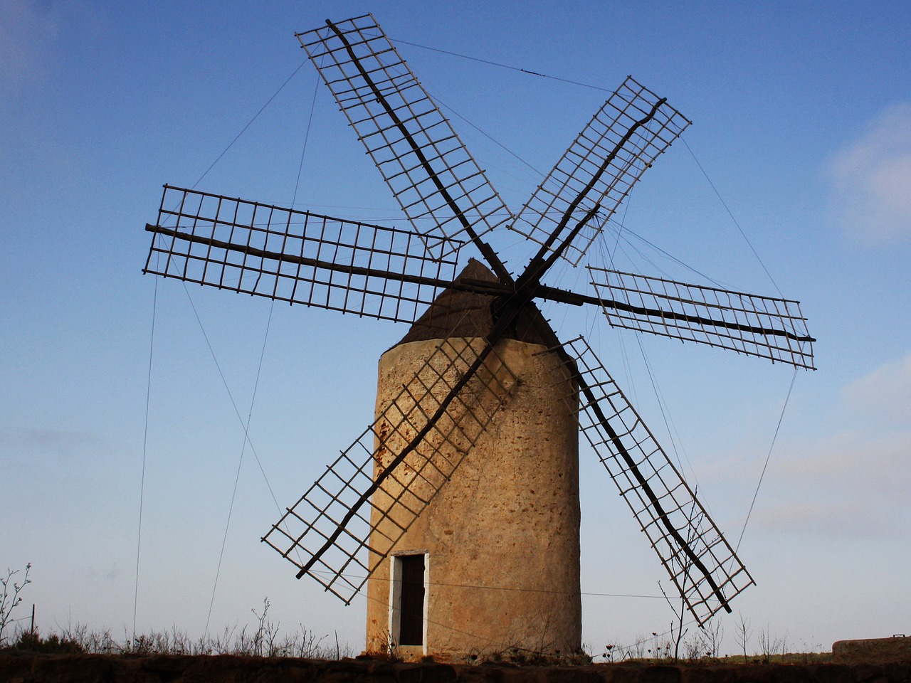 Malūnas, Formentera, Ispanija, Istorija, Tradicijos, Dangus, Blyški, Pala, Šaudyti, Nemokamos Nuotraukos