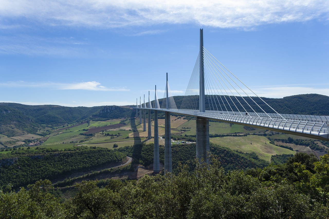 Millau Viaduko,  Prancūzija,  Tiltas,  Likti Kabelius,  Millau, Nemokamos Nuotraukos,  Nemokama Licenzija