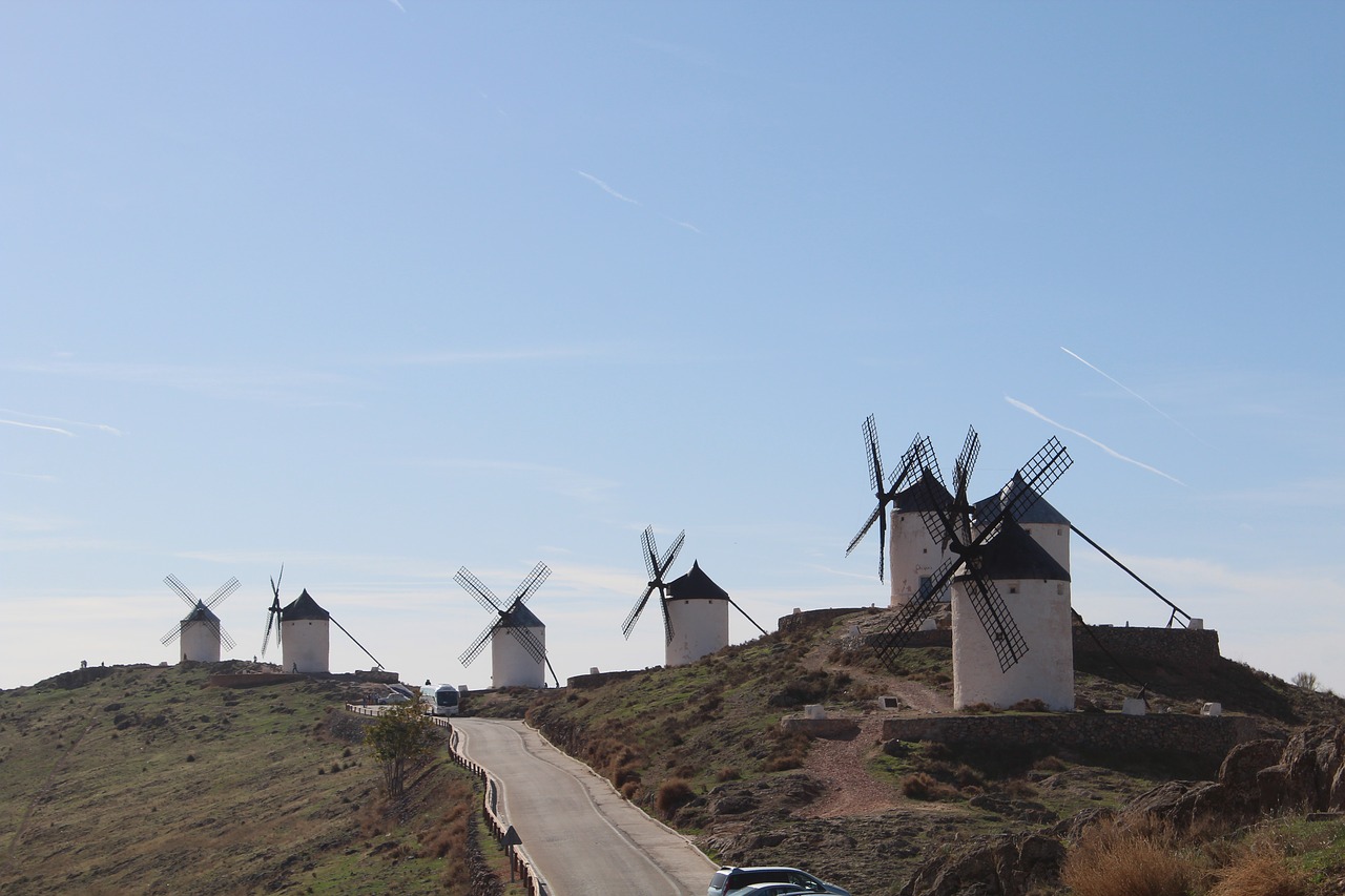 Malūnai, Consuegra, Don Quixote, Nemokamos Nuotraukos,  Nemokama Licenzija