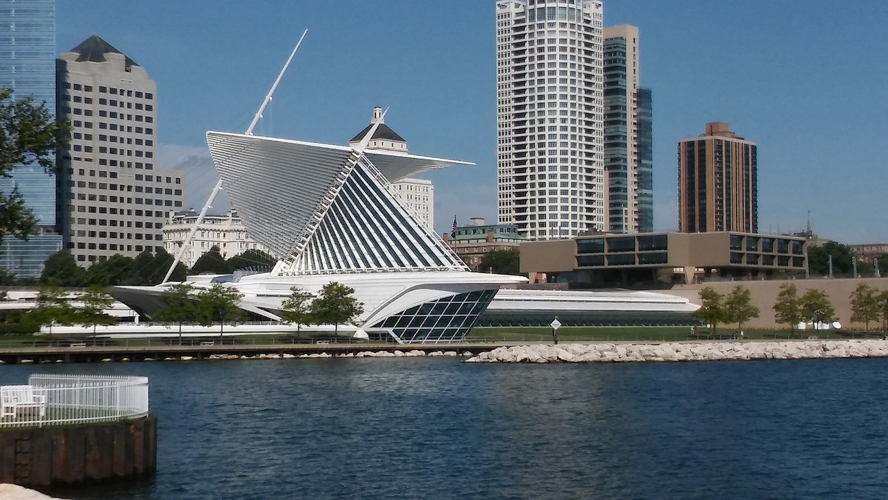 Milwaukee, Muziejus, Viskonsinas, Miestas, Architektūra, Pastatas, Miesto Panorama, Kelionė, Centro, Ežeras