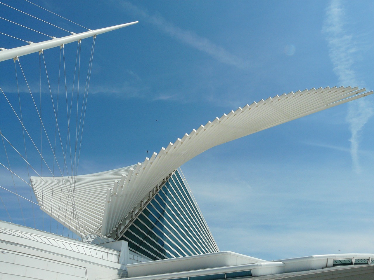 Milwaukee Meno Muziejus, Dailės Muziejus, Milwaukee, Viskonsinas, Architektūra, Pastatas, Futuristinis, Šiuolaikiška, Dizainas, Santiago Calatrava