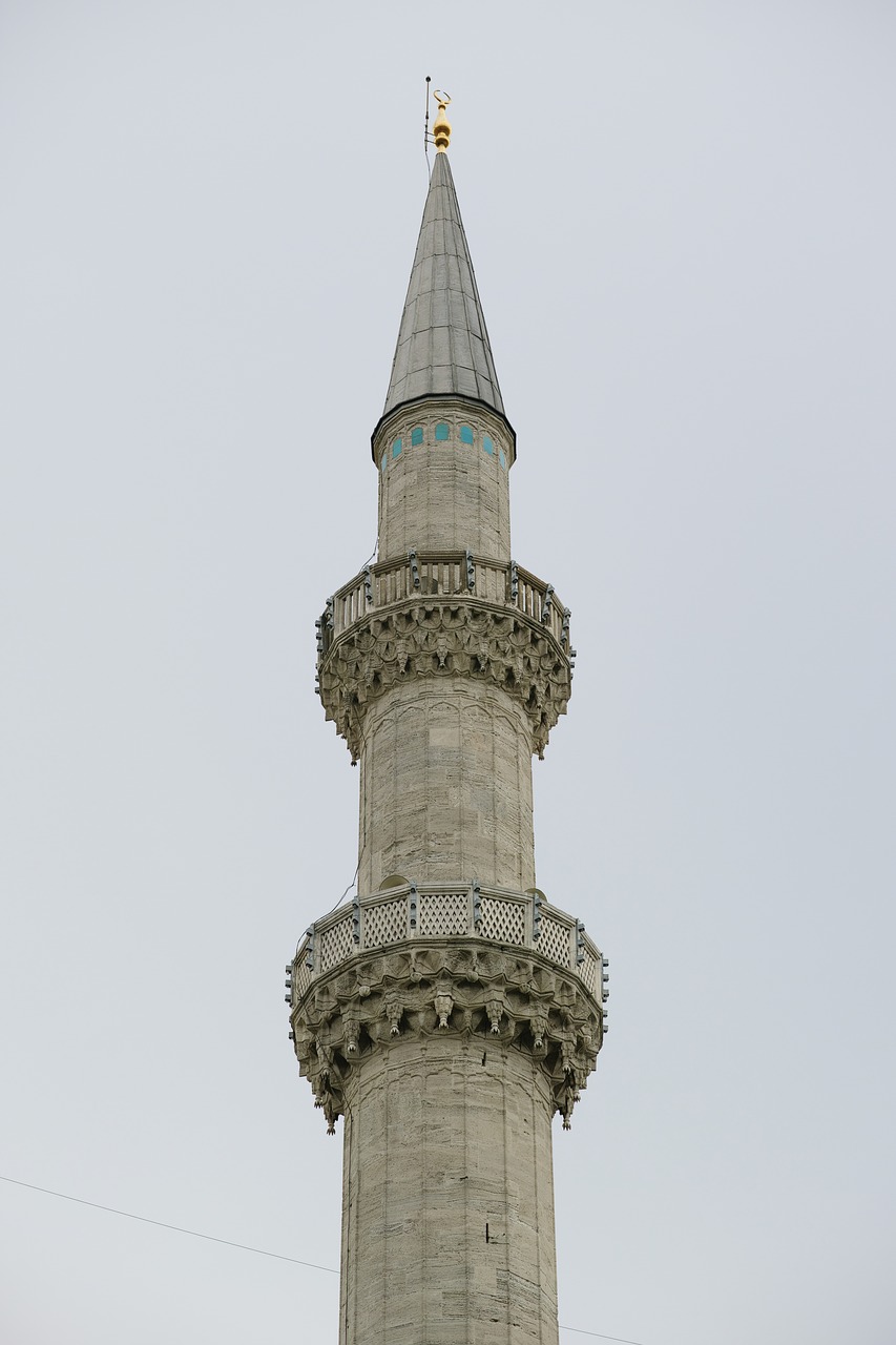 Minaretas, Cami, Islamas, Architektūra, Gražus, Garbinimas, Kraštovaizdis, Taika, Musulmonas, Tikėjimas