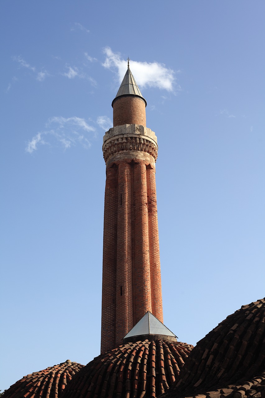 Minaretas, Cami, Bokštas, Islamas, Antalija, Architektūra, Turkija, Religija, Minaretai, Miestas