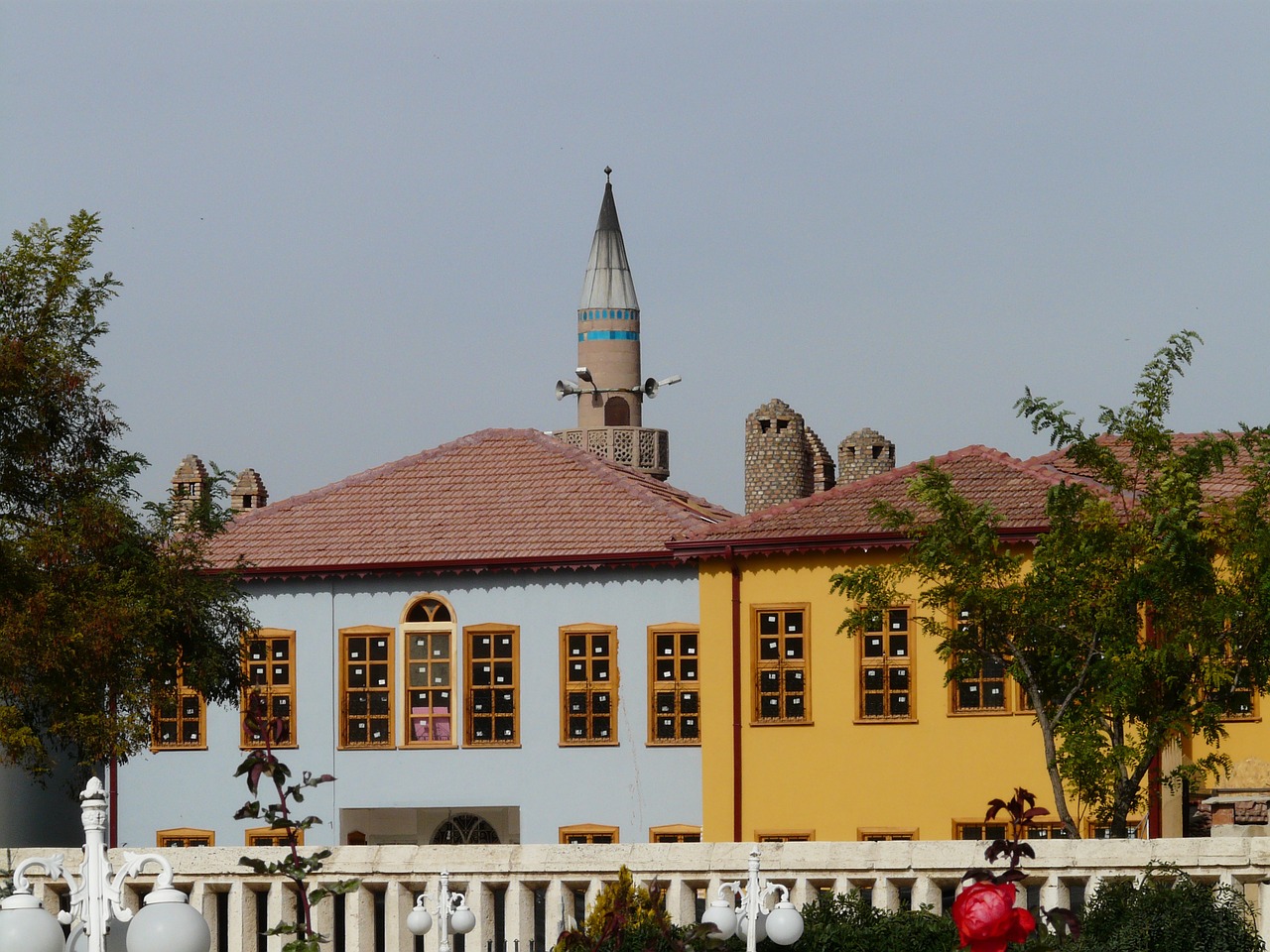 Minaretas, Namai, Turkija, Konya, Spalvinga, Geltona, Nemokamos Nuotraukos,  Nemokama Licenzija