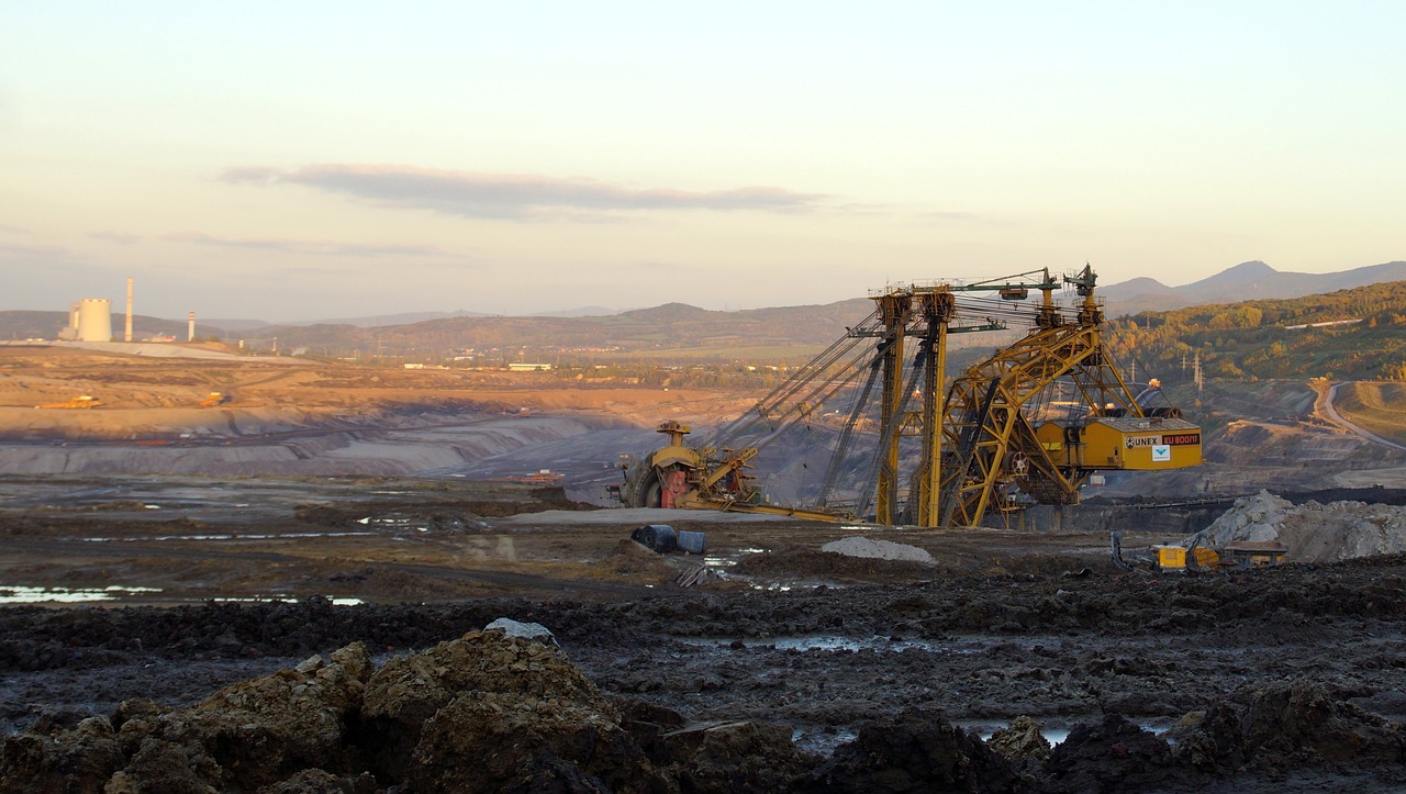 Mine, Ekstrahavimas, Anglis, Mašina, Ekskavatorius, Anglies Kasyba, Milžiniška Mašina, Paviršius, Industrija, Kasyba