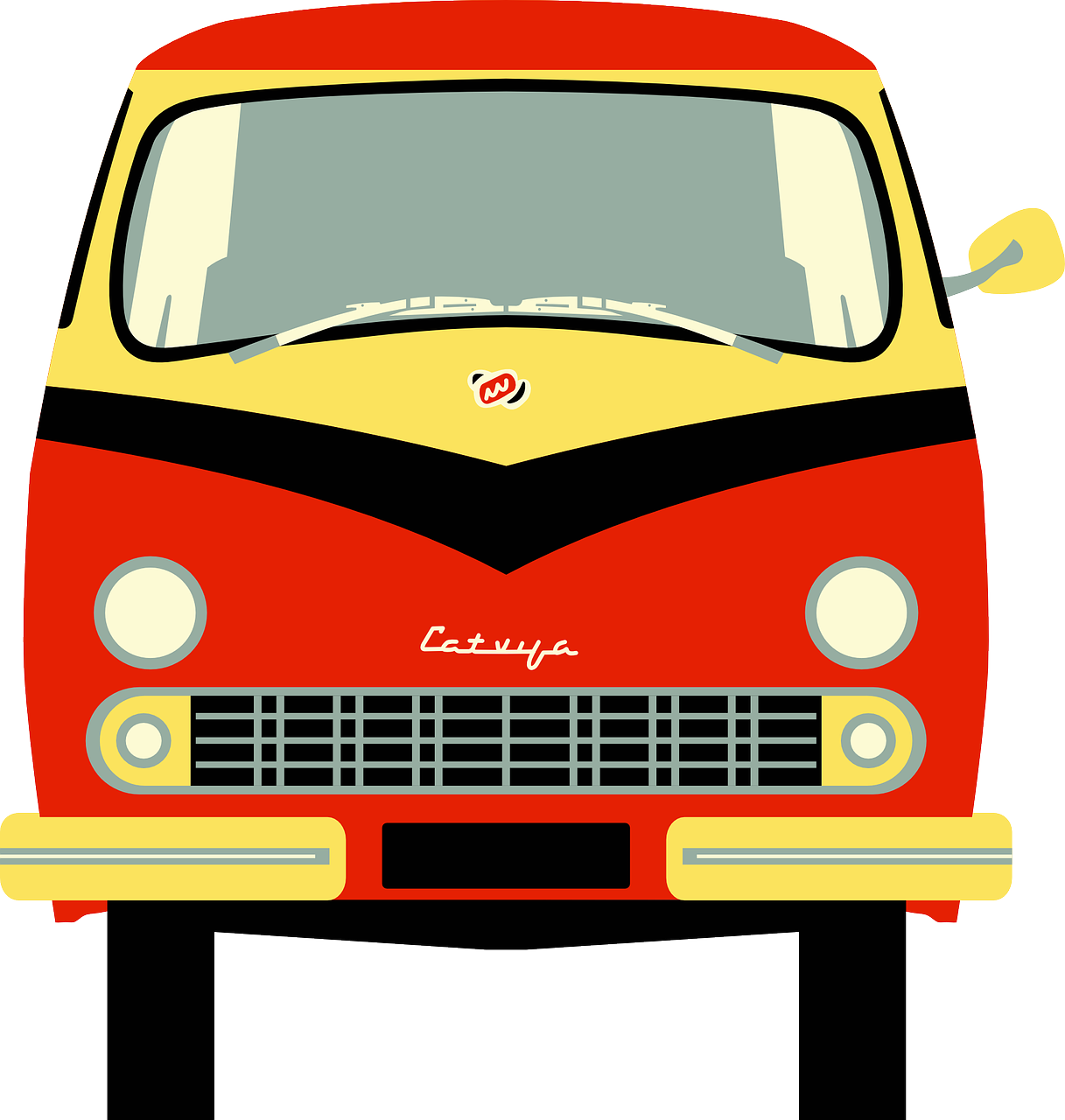 Mikroautobusas, Automatinis, Latvia, Sovietinė, Transportas, Van, Transporto Priemonė, Autobusas, Senas, Klasikinis