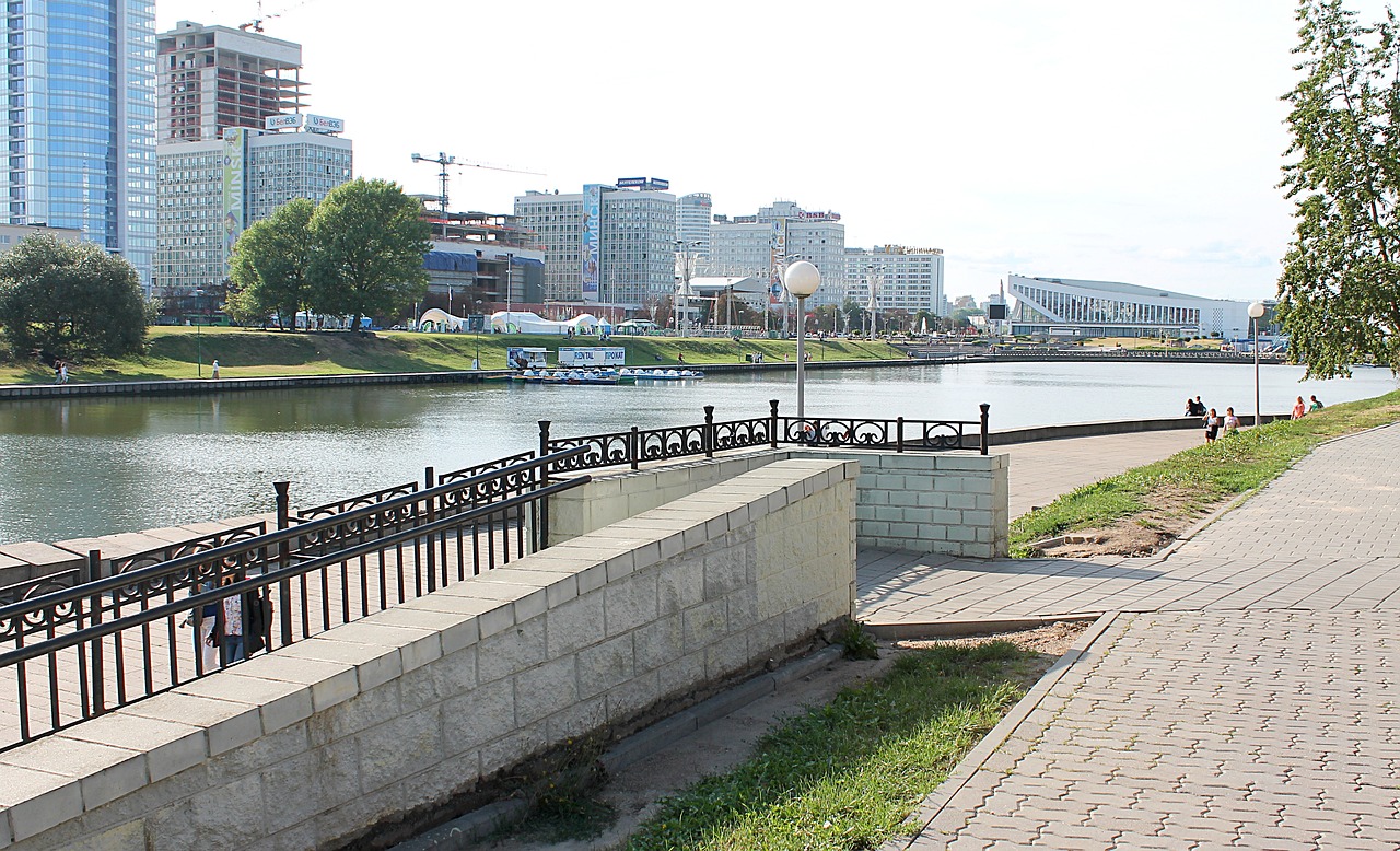 Minsk, Gražus Miestas, Upė, Gražus Vaizdas, Nemokamos Nuotraukos,  Nemokama Licenzija
