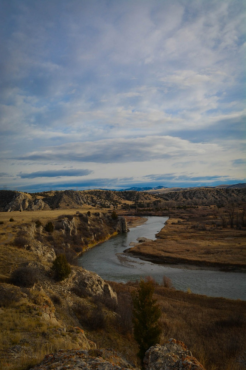 Upė Missouri, Upė, Montana, Dangus, Nemokamos Nuotraukos,  Nemokama Licenzija